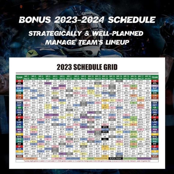 **NEW**Fantasy Football Draft Board 2023 - Picture 5 of 5
